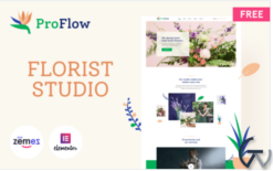 ProFlow - Free Contemporary and Minimalistic Florist WordPress Theme