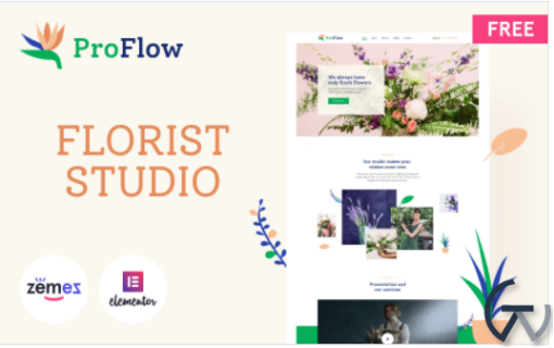 ProFlow Free Contemporary and Minimalistic Florist WordPress Theme