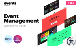 Events Company - Free Modern Event Landing Page Platform WordPress Theme