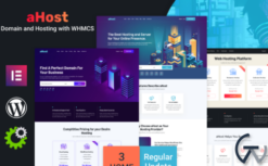 aHost - Domain and Hosting theme with WHMCS Support WordPress Theme