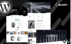 Blacky Minimal Dark Digital Agency WordPress Theme