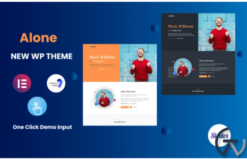 Alone-Portfolio/Resume/CV One page WordPress Elementor Theme