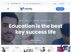 Varsity - School, College, University, Coaching, LMS, and Online Course Educational WordPress Theme