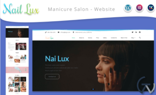 Nail Lux Manicure Salon Website WordPress Theme