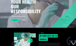 Medik Medical Modern Dark WordPress Theme