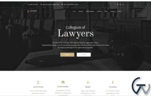 Attornify Private Law Firm and Attorney WordPress Theme 1