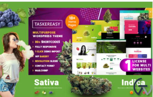 Taskereasy Cannabis Multipurpose WordPress Theme