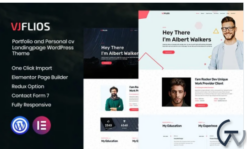 Vjflios - Portfolios and Personal CV Landingpage WordPress Theme