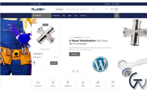 Plumbing Hub Plumbing Shop WordPress Theme