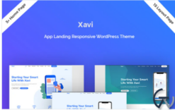 Xavi - App Landing WordPress Theme