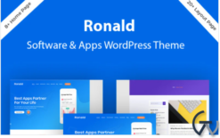 Ronald - Software & App Landing WordPress Theme
