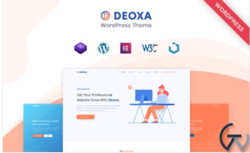 Deoxa WordPress Landing Page Theme