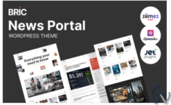 Bric - Newspaper, News Portal WordPress Theme