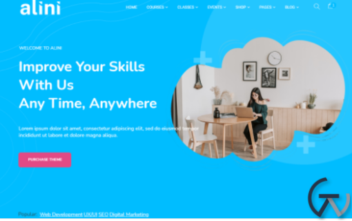 Alini E learning Training LMS WordPress Theme