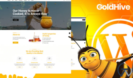 Goldhive Honey Farm and Production WordPress Theme