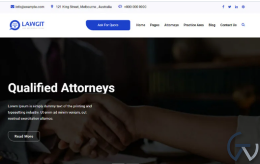 LawGit Law Lawyer Attorney WordPress Theme