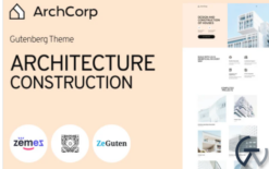 ArchCorp - Architecture Construction Template for Gutenberg