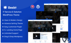 Deskt - IT Service and IT Solutions Responsive WordPress Theme