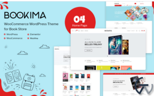 Bookima Theme for Book Store WooCommerce Theme