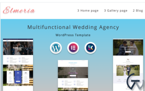 Elmeria Multifunctional Wedding Agency WordPress Theme