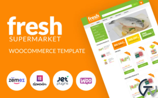 Fresh Fresh Supermarket Woocommerce Template for easy sales WooCommerce Theme 1