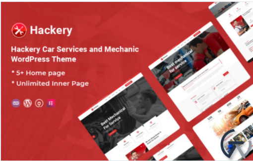 Hackery Car Services and Mechanic WordPress Theme