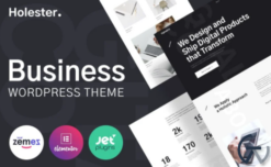Holester - Business Services Website Template WordPress Theme