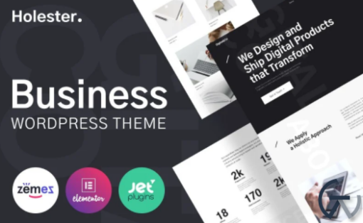 Holester Business Services Website Template WordPress Theme