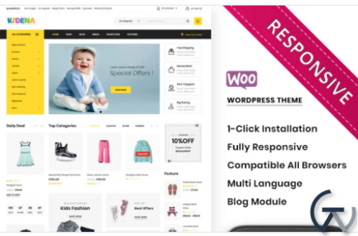 Kidena The Kids Playstore Responsive WooCommerce Theme 1