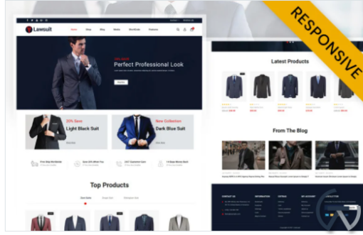 Lawsuits Suits Blazers Store WooCommerce Theme