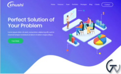 Khushi - One Page Parallax WordPress theme