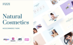 Natural Cosmetics Website Template - Fizzi WooCommerce Theme