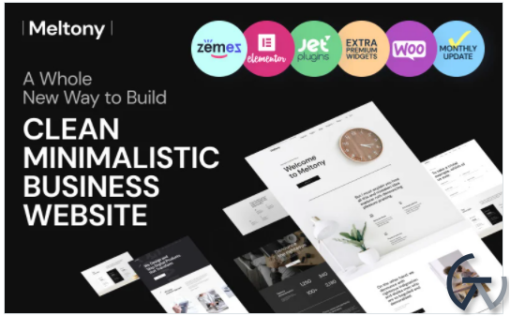 Meltony Minimalist for Any Businesses WordPress Theme 1