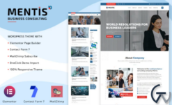 Mentis - Business Consulting WordPress Elementor Theme