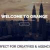 Orange One Page Bootstrap WordPress Theme