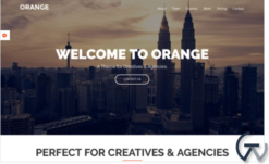 Orange - One Page Bootstrap WordPress Theme
