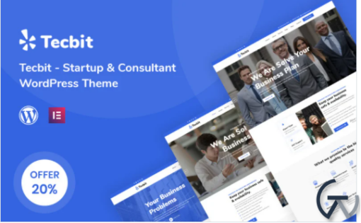 Tecbit Responsive Startup and Consultant WordPress Theme