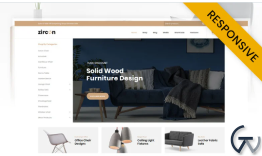 Zircon Furniture Store WooCommerce Theme