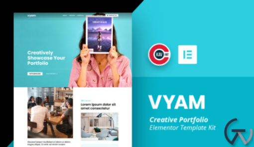 Vyam Creative Portfolio Template Elementor Kit