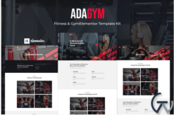Adagym - Fitness & Gym Elementor Template Kit