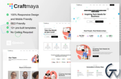 CraftMaya - IT Solutions & Services Company Elementor Template Kit