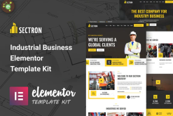 Sectron - Industrial Business Elementor Template Kit