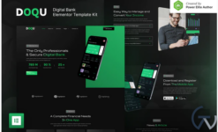 DOQU – Dark Digital Bank & E-Wallet Elementor Template Kit