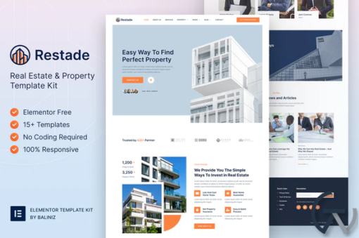 Restead %E2%80%93 Real Estate Property Elementor Template Kit