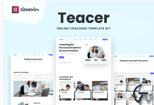 Teacer Online Coaching Elementor Template Kit