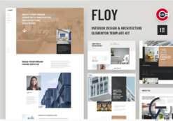 Floy - Interior Design & Architecture Elementor template kit