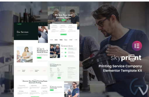 Skyprint Printing Service Company Elementor Template Kit