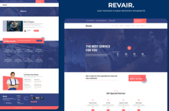 Revair - Auto Mechanic & Repair Elementor Template Kit