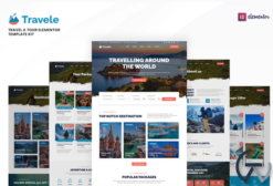 Travele – Travel & Tour Agency Elementor Template Kit