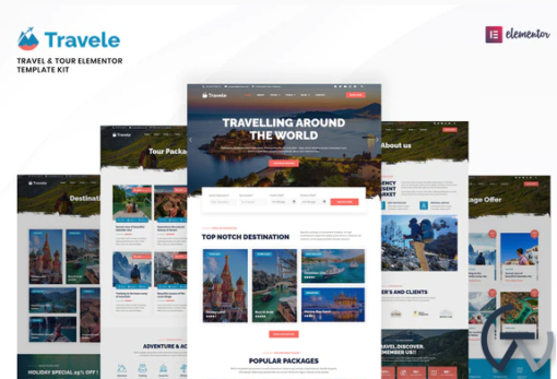 Travele %E2%80%93 Travel Tour Agency Elementor Template Kit